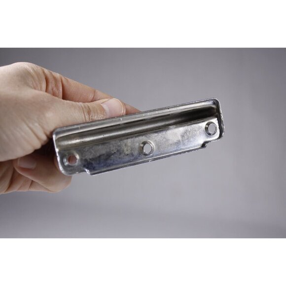 SET of 2 chromed cabinet handles, medical cabinet replacement hardware grips - Picture 6 of 8